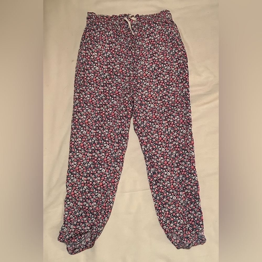 Free Assembly Floral Girl’s Pants - Size M 7/8